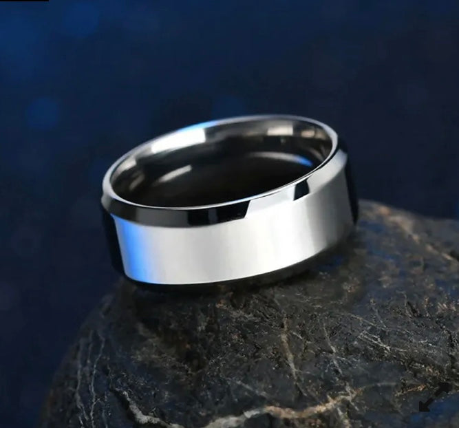 Simple Stainless Steel Ring (Round)